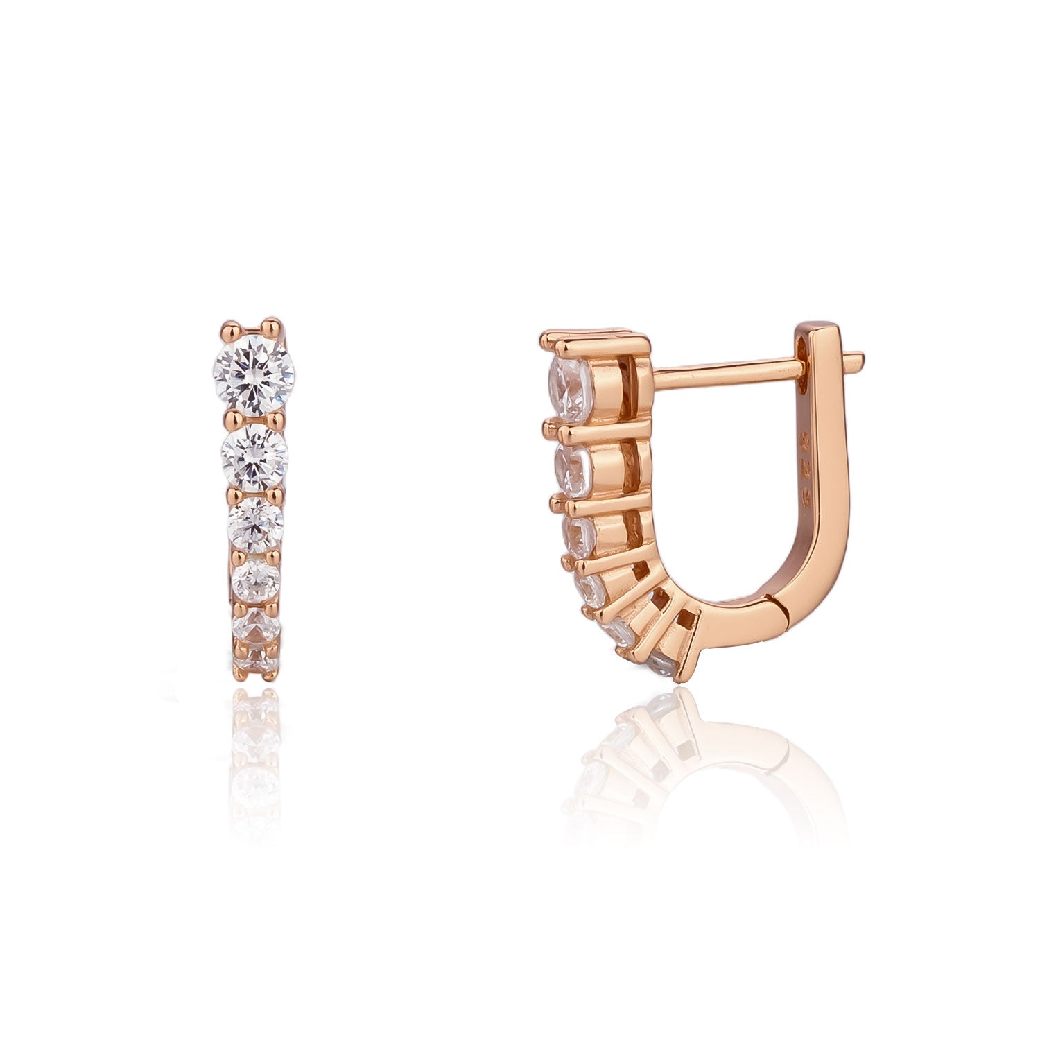 עגיל ZSI513-2-רוז גולד-רוז גולד